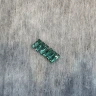 Стразы пришивные 15 мм "Цилиндр" изумрудный