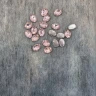 Стразы пришивные 14мм овал светло-розовый