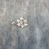 Стразы пришивные 10 мм квадрат серебро 