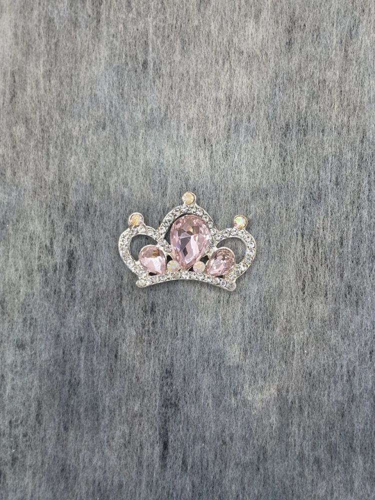 Серединка ювелирная корона светло-розовый — фото 1